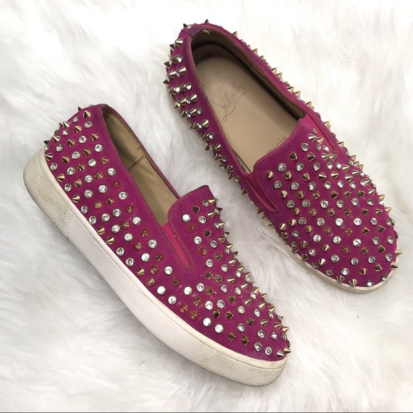 Christian Louboutin Shoes - Christian Louboutin embellished slip on sneaker 8